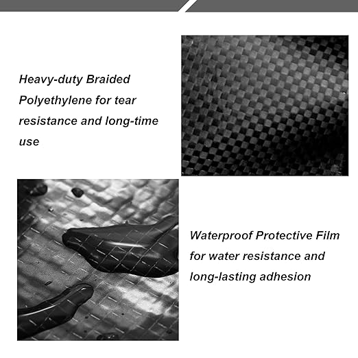 PlusRoc RV Underbelly Material RV Underbelly Tape Waterproof Flex Belly Tape with Permanent Sealing Adhesive for Mobile Home, Camper Travel Trailer, Tear Repair Patch(7.87'' x 50')