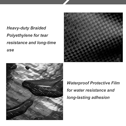 PlusRoc RV Underbelly Material RV Underbelly Tape Waterproof Flex Belly Tape with Permanent Sealing Adhesive for Mobile Home, Camper Travel Trailer, Tear Repair Patch(6'' x 33')