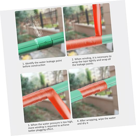 Alipis 4pcs Seal Tape Sealing Tape for Home Plumbing Repairs Water Pipe Leak Self-Adhesive Leak Seal