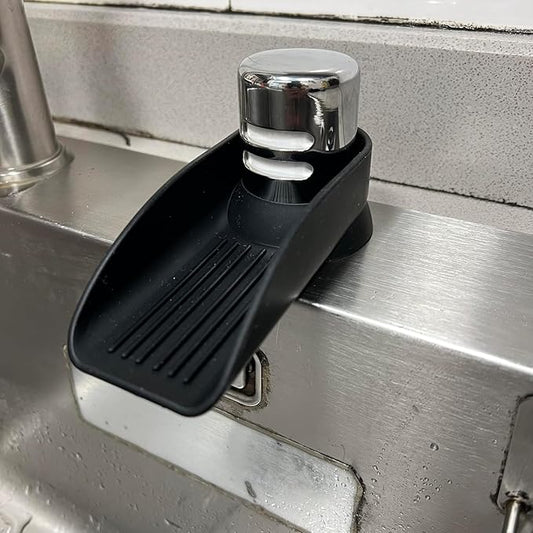 Air Gap Cover Water Ramp Silicone Splash Guard (Black)