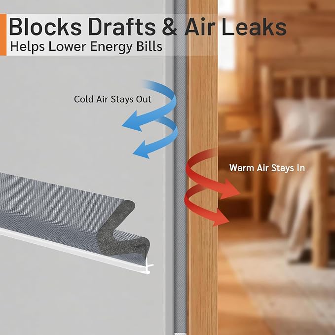 40FT Kerf V‑Shaped Weather Stripping Door Seal, Press‑in Seal for Pre‑Cut Slot Doors, Not Self‑Adhesive, Soundproof Draft Blocker for Exterior Front Doors, Fits Large Gaps, Easy DIY Install (Grey)