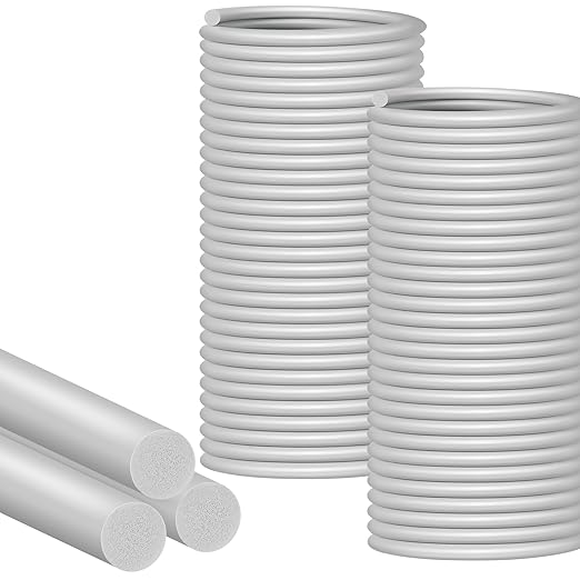 MYFAMIREA 20FT Backer Rod 1/8 Inch EPDM Rubber Caulk Saver Weather Strip Seal Concrete Expansion Joint Filler for Gaps and Joints, Gray