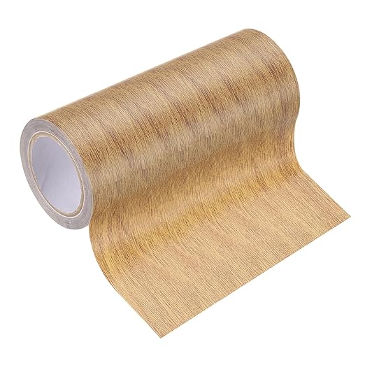 PATIKIL Wood Grain Tape 5.9" x 15 Ft, Self-Adhesive Wood Texture Repair Tape Realistic Wood Effect Contact Paper Patch for Furniture Cabinets Floor Walls Home Decoration, Brown Oak