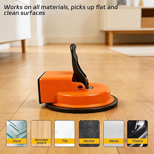 Heavy Duty Floor Gap Fixer Tool, Enhanced Vacuum Suction Cup Flooring Gap Repair Tool Laminate Vinyl Wood Tile Flooring Industrial Iron Plank Grabber Home Renovation DIY Installation (Blue)