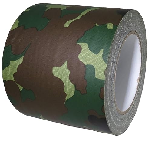 GGR Supplies T.R.U. CDT-36 Industrial Grade Duct Tape. Waterproof and UV Resistant. Multiple Colors Available. 25 Yards. (Camouflage/Military, 6 in.)