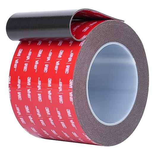Double Sided Tape Heavy Duty, Waterproof Mounting Foam Tape, 16.5ft Length, 3.15in Width, High Temperature Resistant Adhesive Tape for Car, LED Strip Light, Office Decor, Uses VHB 5952 Raw Material