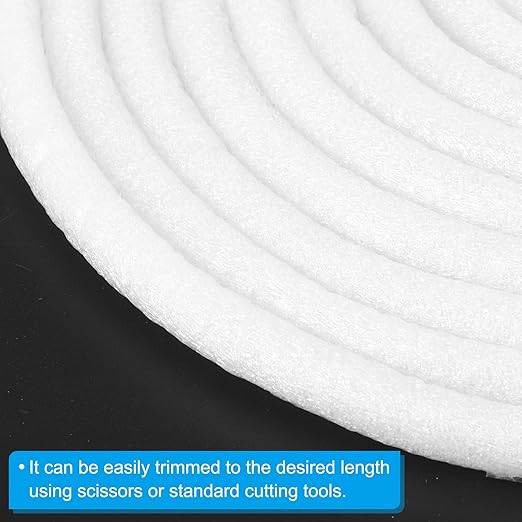 PATIKIL 5/16 Inch x 32.8 Feet Backer Rod for Gaps and Joints, 2 Pack Foam Rope Caulk Crack Joint Filler Roll Seal Weather Strip for Home Construction Car