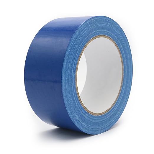 Heavy Duty Duct Tape 2 Inch X 33 Yards, 8.5 Mil Thickness, Multi Purpose Blue Duct Tape, No Residue, Waterproof and Tear by Hand - for Repairs, Industrial, Professional Use