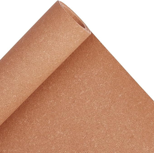 BENECREAT 59x15.7inch Leather Stiffener Roll, Sandy Brown Bag Stiffener, PVC Leather Roll for Leather Bag Liner, Craft DIY, 0.4mm Thick