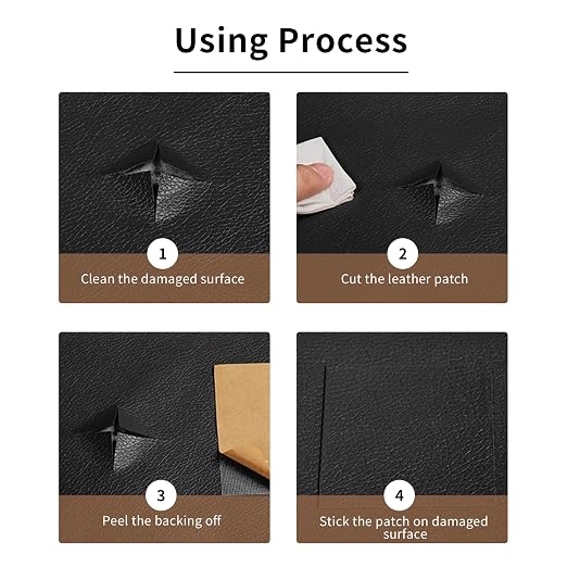 DOCAS Leather Repair Patch Tape Self Adhesive 4x63 inch, Cuttable Leather Repair Tape for Furniture, Vinyl Repair Kit for Car Seats, Upholstery, Couch, Sofa, Bags, Books, Chair, Ivory