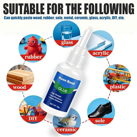 3 PCS Welding High-Strength Oily Glue - Universal Super Glue, Suitable for Metal, Plastic, Wood, Glass, Ceramics, Leather, and Other Materials [150 Grams]