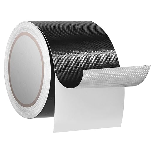 Heavy Duty Repair Tape for Tarp, Waterproof RV Awning, Outdoor Tarp, Canvas, Boat Covers, Sail, Tear Repair Patch Kit (Black)