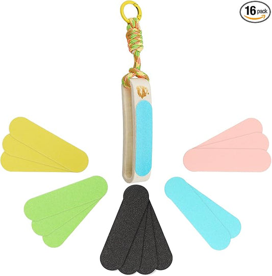 Double Sided Hand&Finger File-Flappers, Rips, Cracks-Strong Smooth Hands - Great for Gym, Rock Climbers
