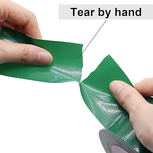 BOMEI PACK 3 Pack Duct Tape Green Heavy Duty,2 Inch x 30 Yards,9 Mil Thick Heavy Duty Strong Green Tape Duct,Waterproof,No Residue,Flexible,Tear by Hand,Industrial Grade for Repairing,Fxing