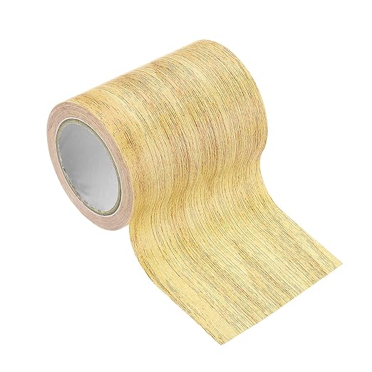 PATIKIL Wood Grain Tape 3.1" x 15 Ft, Self-Adhesive Wood Texture Repair Tape Realistic Wood Effect Contact Paper Patch for Furniture Cabinets Floor Walls Home Decoration, Yellow Oak