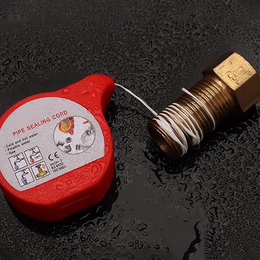 Hose Repair Tape - Professional Anti-Leak Thread Sealing Cord, Plumbing Leak Repair Rope | High Temperature Resistant Hose Fix Rope for Home Industry Pipes Garden Irrigation Automotive
