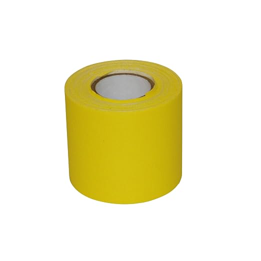 J.V. Converting JVCC Patch & Repair Tape for Leather and Vinyl Surfaces, 2 in. (48mm Actual) x 15 ft. (Yellow)