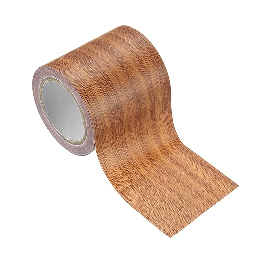 PATIKIL Wood Grain Tape 2.2" x 15 Ft, Self-Adhesive Wood Texture Repair Tape Realistic Wood Effect Contact Paper Patch for Furniture Cabinets Floor Walls Home Decoration, Orange Oak