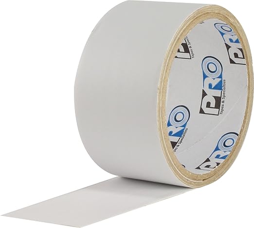 ProTapes Pro Flex Flexible Butyl All Weather Patch and Shield Repair Tape, 50' Length x 8" Width, White (Pack of 4)