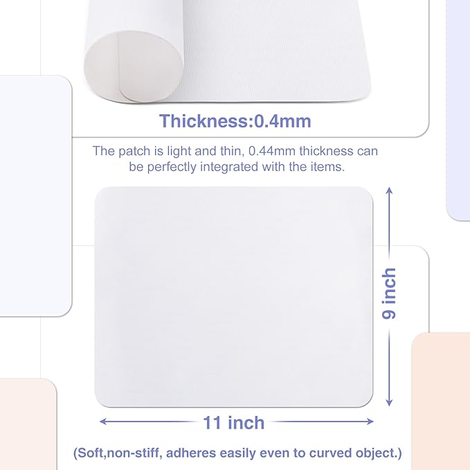 Gheeidau Canvas Repair Patch 9×11 Inch 3Pcs Waterproof Self-Adhesive Fabric Repair Patch for Tents,Boat Cover,Pop Up Canopy,Patio,Bags,Car Seats,Sofas,Furniture Cover(Blue)