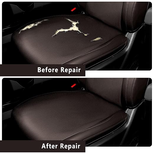 Leather Repair Patch, Breathable Perforated Self Adhesive Repair Patch, Furniture Couch Car Seats Office Chairs Sofa Repair Refurbished Faux Leather Patch (Dark Brown,15.7x59 inch)