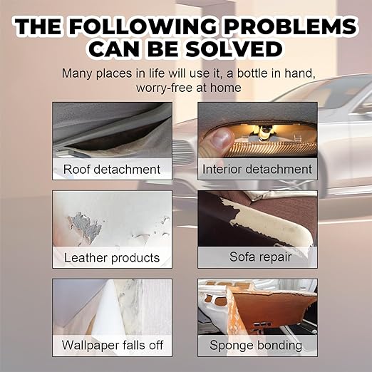 Car Headliner Repair Adhesive - Upholstery & Roof Liner Quick Fix Glue | Strong Bond for Fabric, Leather, | Professional Strength Automotive Interior Adhesive 100ml1pc