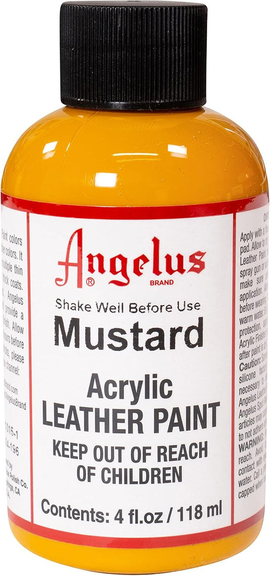 Angelus Acrylic Leather Paint, 4 oz., Mustard