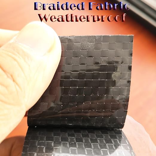 LLPT Underbelly Tape 8” x 50 Ft RV Underbelly Material Waterproof Fabric Strong Adhesive Braided Repair Patch Tape for Cuts Tears of RV Home Camper Trailer (RUT85001)