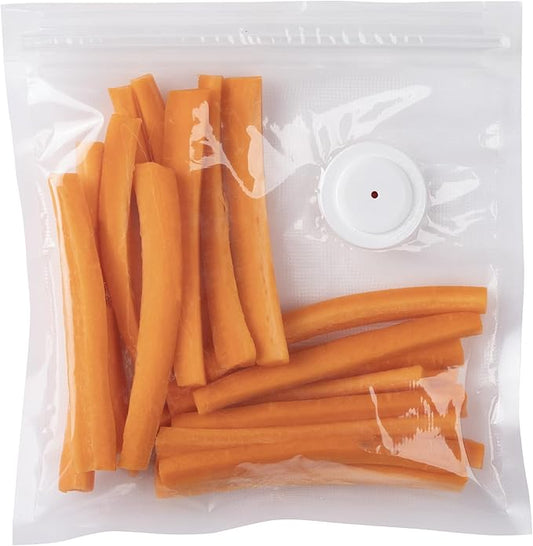Presto 09513 FreshDaddy Vacuum Zipper Bags with Ports, Quart-Size