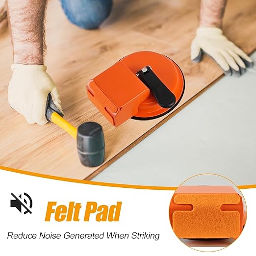 Floor Gap Fixer Tool, Heavy Duty Laminate Floor Suction Cup Repair Tool, for Laminate, Wood, Tile, Vinyl Floor Gap Repair Tool - Durable, Compact, & Efficient Flooring Tools (Red)
