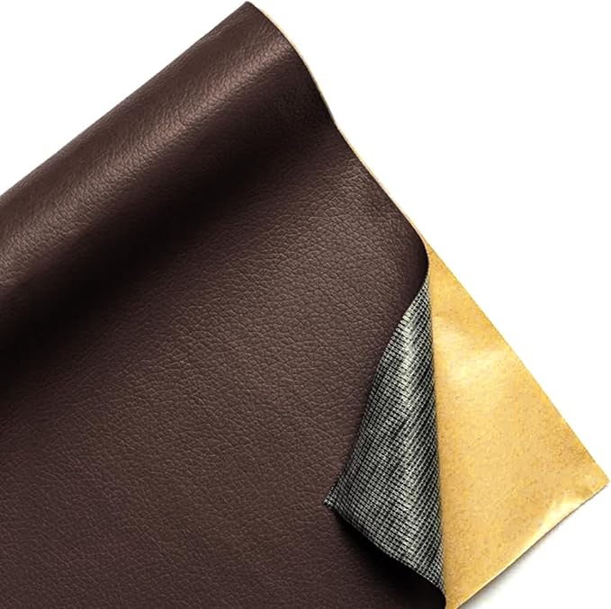 Leather Repair Patch,23.6 × 78.7 inch Self Adhesive Leather Repair Tape,DIY Large Vinyl PU Patches for Furniture,Couch,Sofa,Car Seats,Office(Brown)