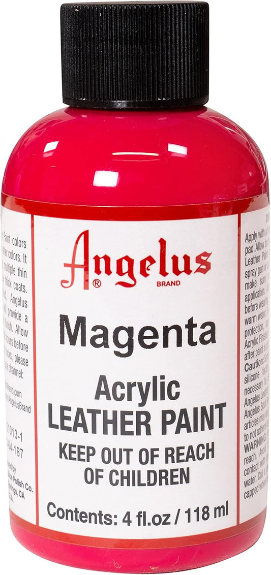Angelus Acrylic Leather Paint, 4 Fl Oz (Pack of 1), Magenta