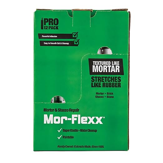 Mor-Flexx Textured Caulk, White,10.5 oz (Pack of 12)