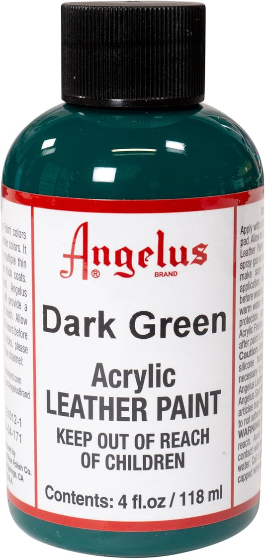 Angelus Acrylic Leather Paint, 4 oz, Dark Green