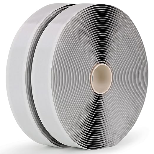 LLPT Butyl Tape Black 1 Inch x 33Ft 2 Pack Tight Seal for Leak Proof EPDM RV Repair Window Glass Sealing Roof Pipe Patching (BST232)