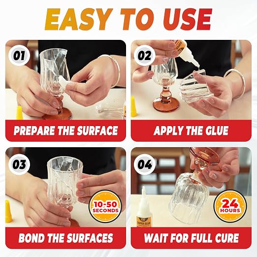 Thick Super Glue 60g(2.12 oz) Gap Filling CA Glue for Wood Furniture Shoes Ceramic Plastic Glass Leather Metal Model, All Purpose Superglue for Crafts and Repairs, Clear Instant Cyanoacrylate Adhesive