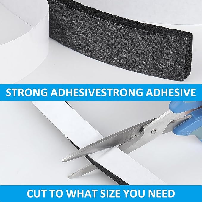 DGSL Foam Insulation Tape, 1In x 1/8In x 16.5Ft Weather Stripping Door Seal Strip for Doors and Windows,Sliding Door, Soundproofing Door Seal,Weatherstrip,Air Conditioning Seal Strip
