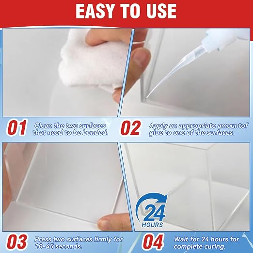 Super Glue, Super Glue All Purpose with Built-in Brush Applicator,130ml Quick Dry Waterproof Adhesive, Superglue for Shoes, Wood, Leather, Rubber, Plastic, Metal (130, Milliliters)