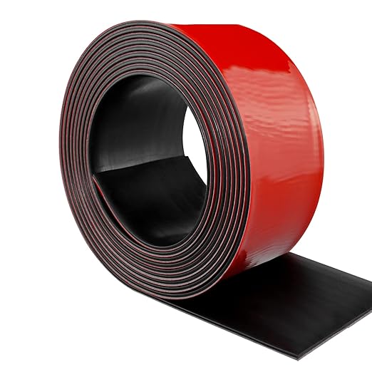 Neoprene Rubber Strips Self Adhesive Solid Rubber Sheets, Rolls & Strips for DIY Gaskets Crafts Pads Seals Warehouse Flooring Neoprene Sheet with Adhesive Backing (3" Wide x 1/16" Thick x 40' Long)