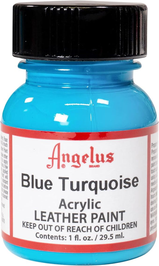 Angelus Acrylic Leather Paint, 1 oz, Blue Turquoise