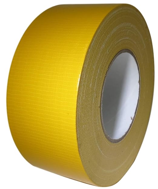 GGR Supplies T.R.U. CDT-36 Industrial Grade Duct Tape. Waterproof and UV Resistant. Multiple Colors Available. 60 Yards. (Schoolbus Yellow (Ochre), 2.5 in.)