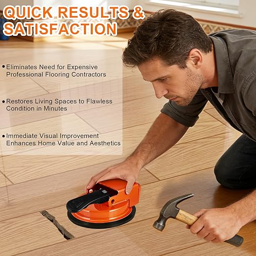 Floor Gap Fixer Tool, 2026 New Suction Cup Tile Leveler, Heavy Duty Floor Gap Fixer, Heavy Duty Laminate Floors Suction Cup Repair Tool for Wood, Tiles, Vinyl, Laminate Flooring