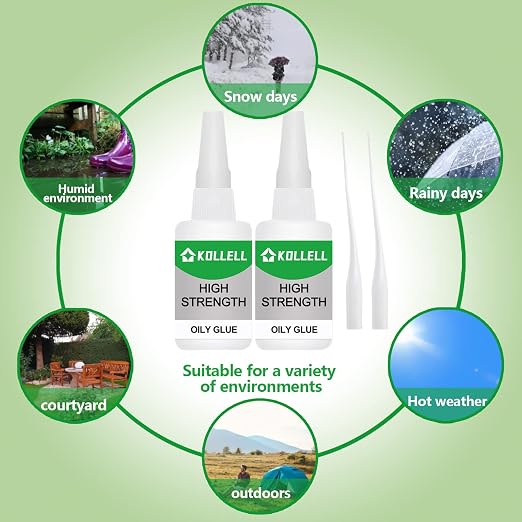 High Strength Oily Glue,Universal Super Glue,Welding High-Strength Oily Glue, Used for Quick Repair of Metal, Plastic, Wood, Glass, Jade and So On(50g/pcs) (3PCS)