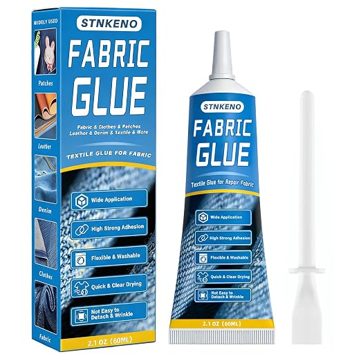 Fabric Glue Permanent, Extra Strong Fabric Adhesive, 2.1 Oz Washable Clear Clothing Glue - Waterproof, Quick-Dry & Clear Fabric Glue for Clothes, Patches, Denim, Leather, Textile & More