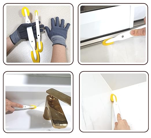 Caulk Caulking Silicone Sealant Finishing Tool (4-Size) - Ideal for DIY, Waterproofing, Grouting