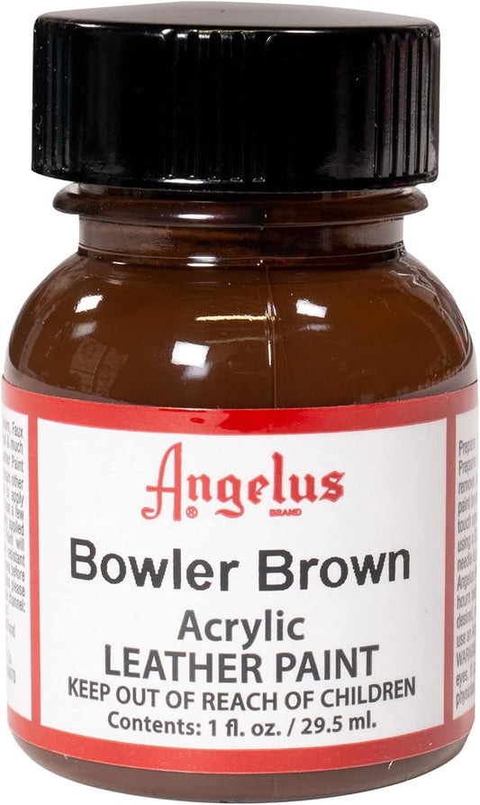 Angelus Acrylic Leather Paint, 1 Fl Oz (Pack of 1), Bowler Brown