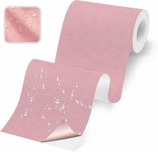Canvas Repair Tape, Heavy Duty Waterproof Self-Adhesive Fabric Repair Patch for Tent, Sofa, Boat Covers, Chairs, Awning & Camping Outdoor Gear, 3.9"x79", Pink