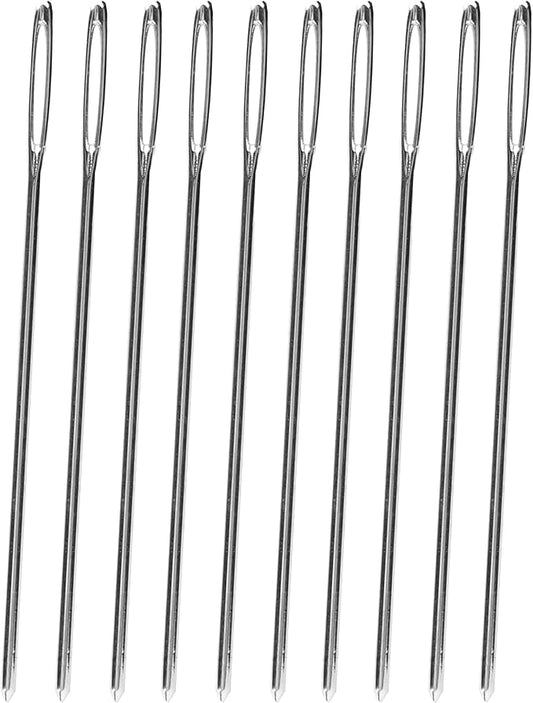 Tandy Leather Stitching Needle - Smooth Hand Sewing with Blunt Tip Control - Consistent Results for Crafting and Repair Projects - 10 Pack