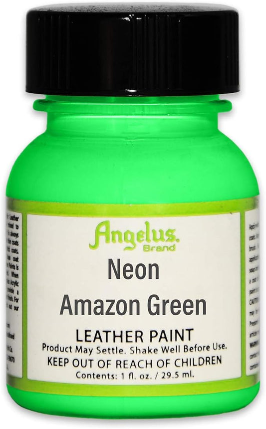 Angelus Acrylic Leather Paint- 1 Oz.- Amazon Green