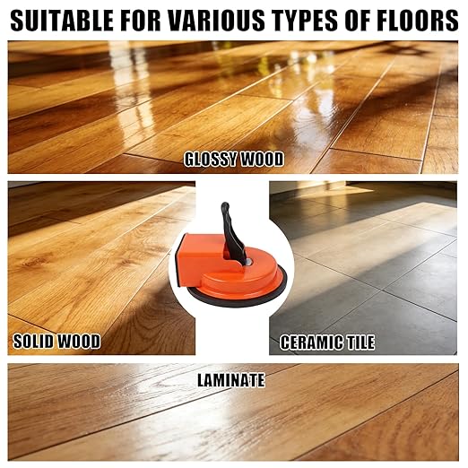 Heavy Duty Laminate Floor Suction Cup Repair Tool, for Laminate, Wood, Tile, Vinyl Floor Gap Repair Tool Close Unsightly Seams Designed for DIY Enthusiasts (with a Hammer Attached)